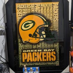 GBP NFL Framed Poster 45 H X 33 W