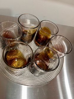 Set of 6 heavy, great quality glasses