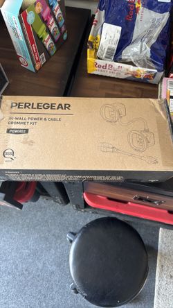 In wall power and cable grommet kit