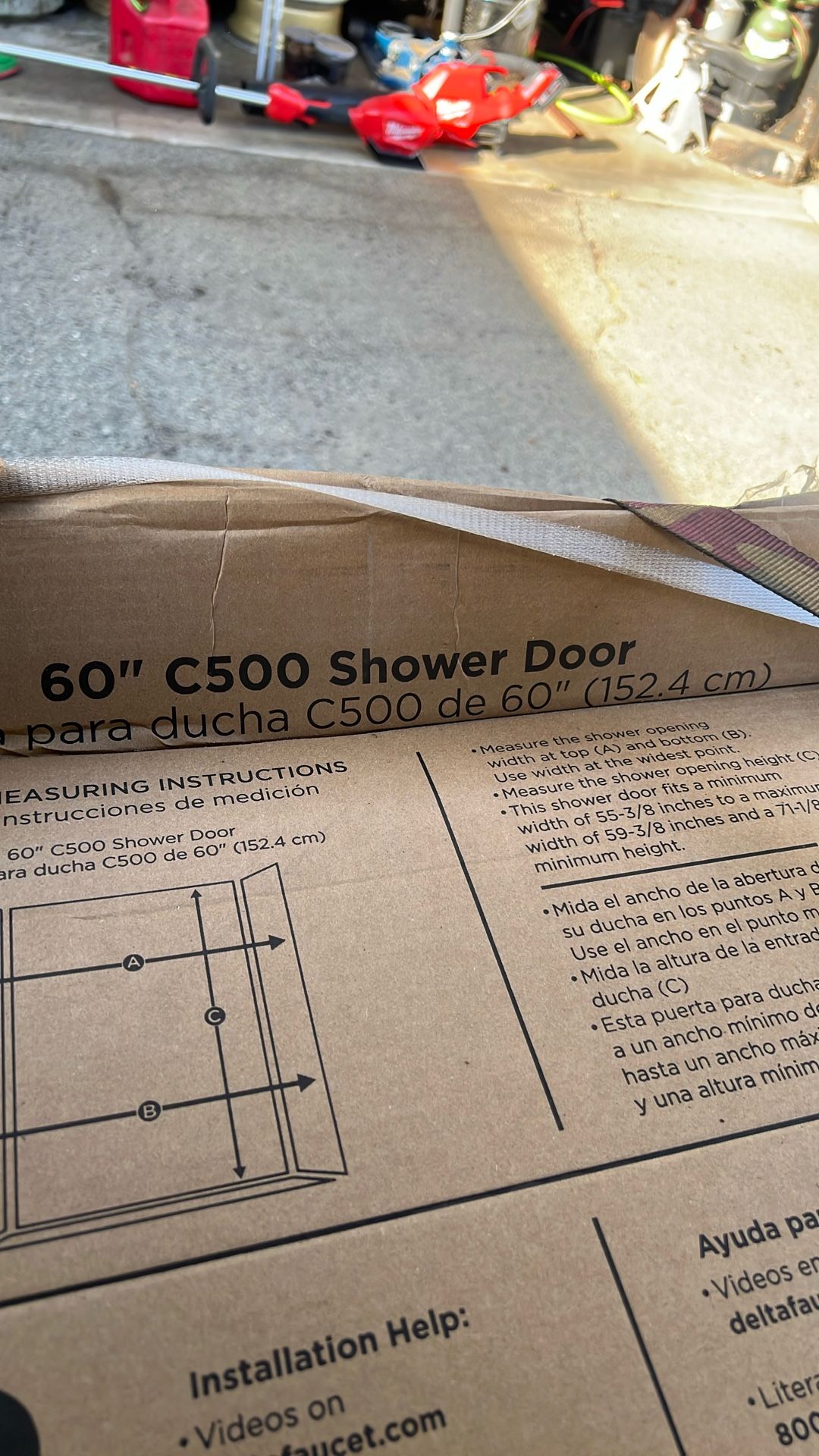 60” C500 Shower Door