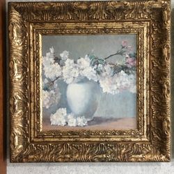 Framed textured oil print by Valeriy Chuikov