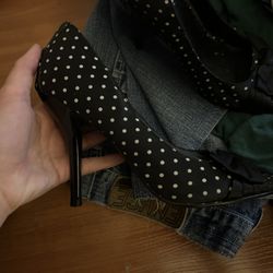 Kitten Polka Dots Heels 