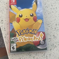 Pokemon Lets go pikachu Nintendo Switch game