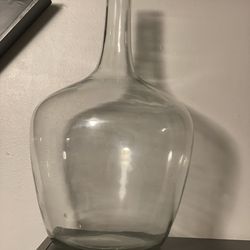 Beautiful huge clear Glass Bottle /Vase