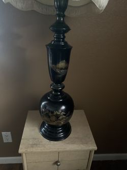 Asian brass lamp