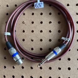 6,5 Feet Balanced Cable XLR female to 1/4” TRS male 