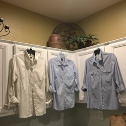 3 Medium Size Women’s Business Casual Shits Tops