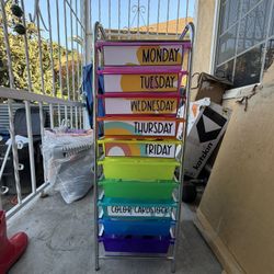 10 Drawer Rolling Cart