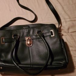 Calvin Klein Black Leather Pocketbook