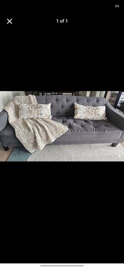 Grey sofa bed ( 7 ft x 3 ft)