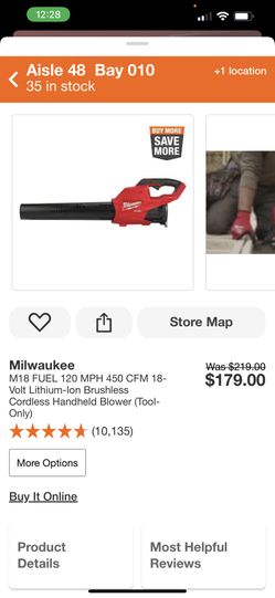 Milwaukee  Blower Fuel M18 2724-20