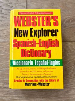 Webster’s New Explorer Spanish-English Dictionary