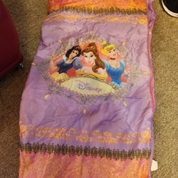 Girls sleeping bag with built in air mattress