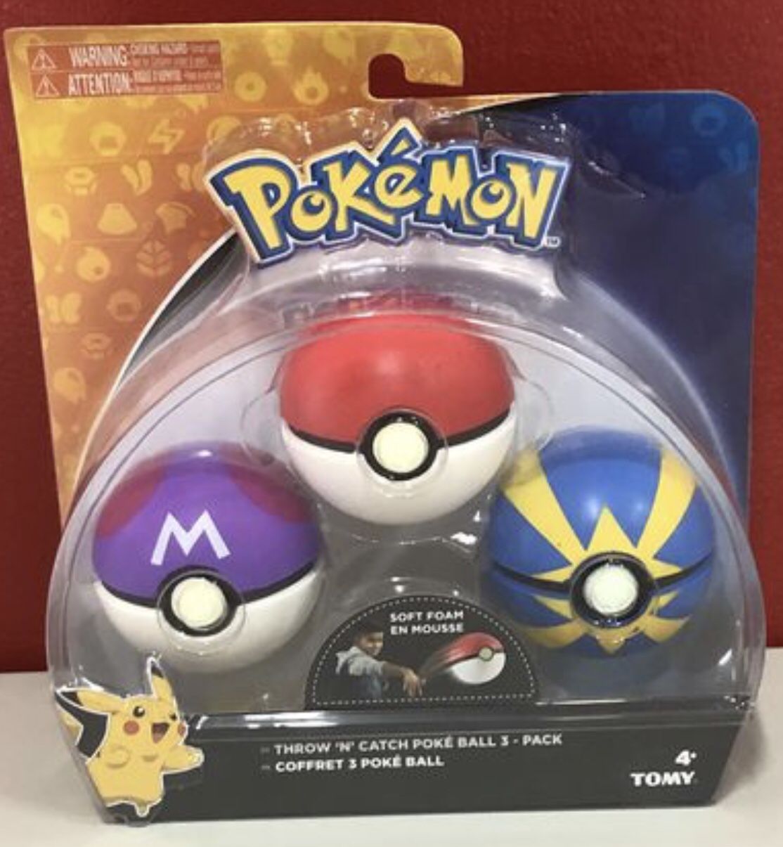 Pokemon Throw 'N' Catch Poké Ball 3 Pack