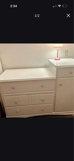 Solid wood nursery dresser
