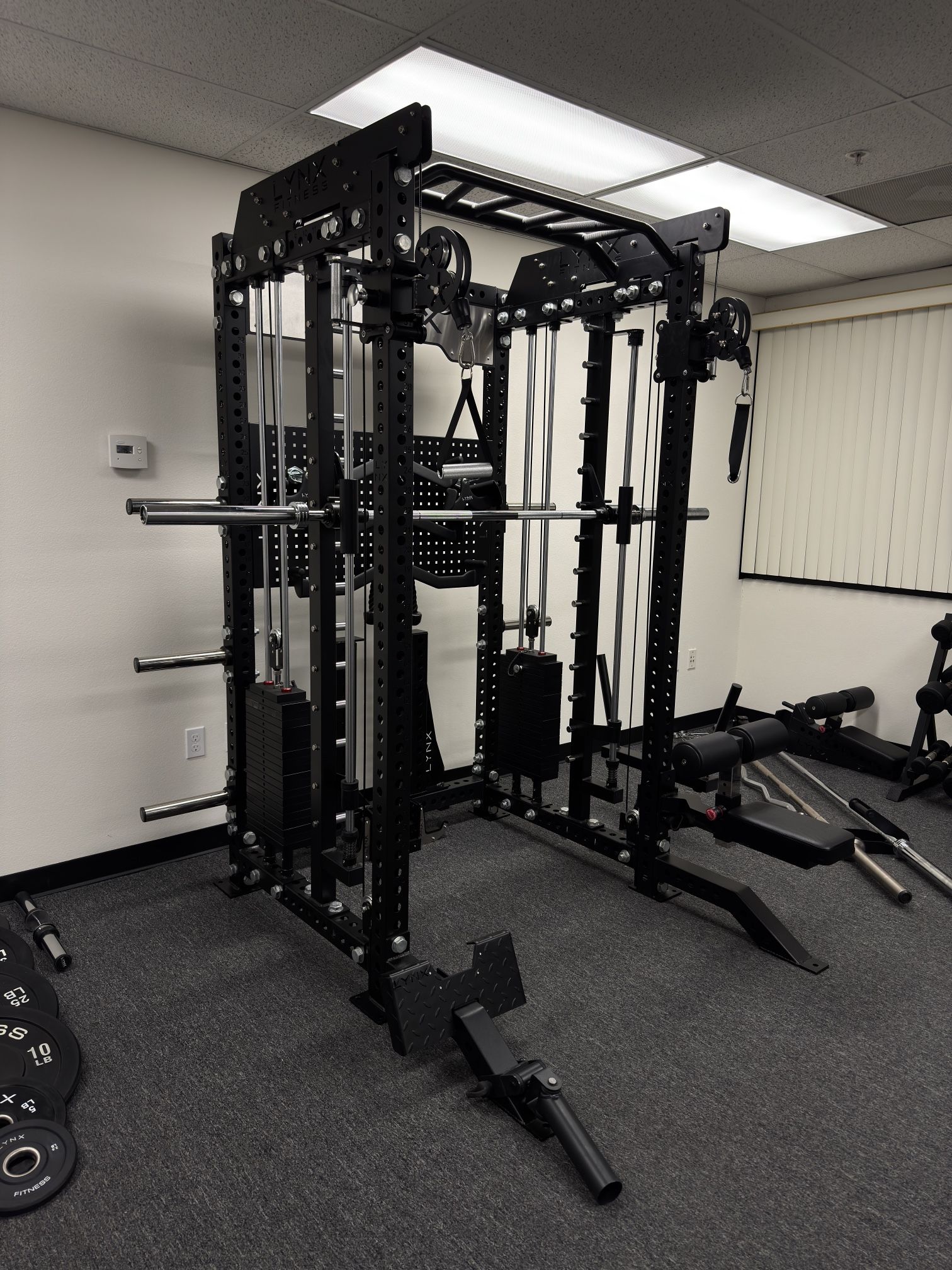 Smith Machine + Squat Rack + Cable Crossover | All-In-One Gym Setup