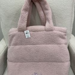 Pink Plush Tote Bag 
