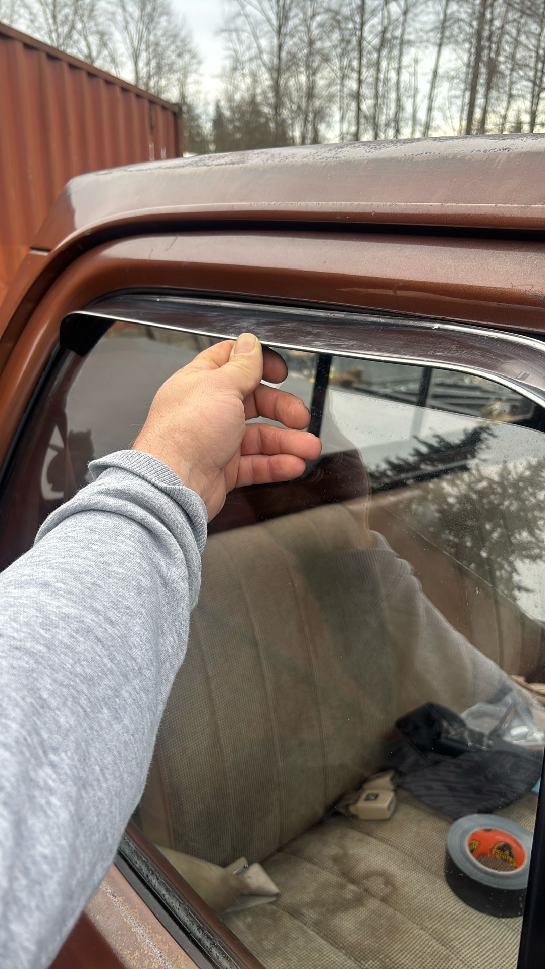 Old Ford Window Visor’s/ Chrome