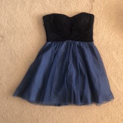 Blue Sleeveless Party Dress 