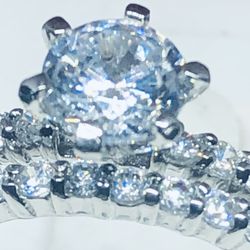 Sterling Silver 2 Pieces Bridal Set Size 6