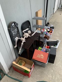 Bar stool - tables - foot massager + misc items