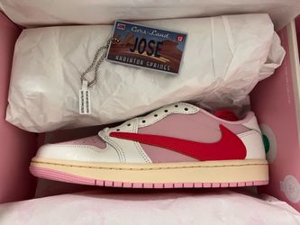 Travis Scott Jordan 1 Low Size 7M/8.5W Tropical Pink Brand New DS From Travis Scott Website