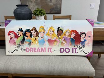 Disney princess canvas room decor