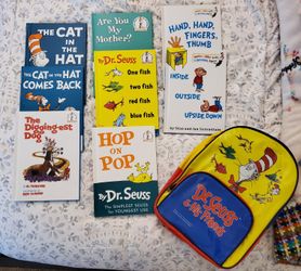 New Dr. Seuss Backpack & 8 New Books