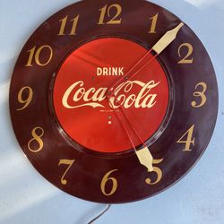 Rare 1951 Coca-Cola Clock 17.5”
