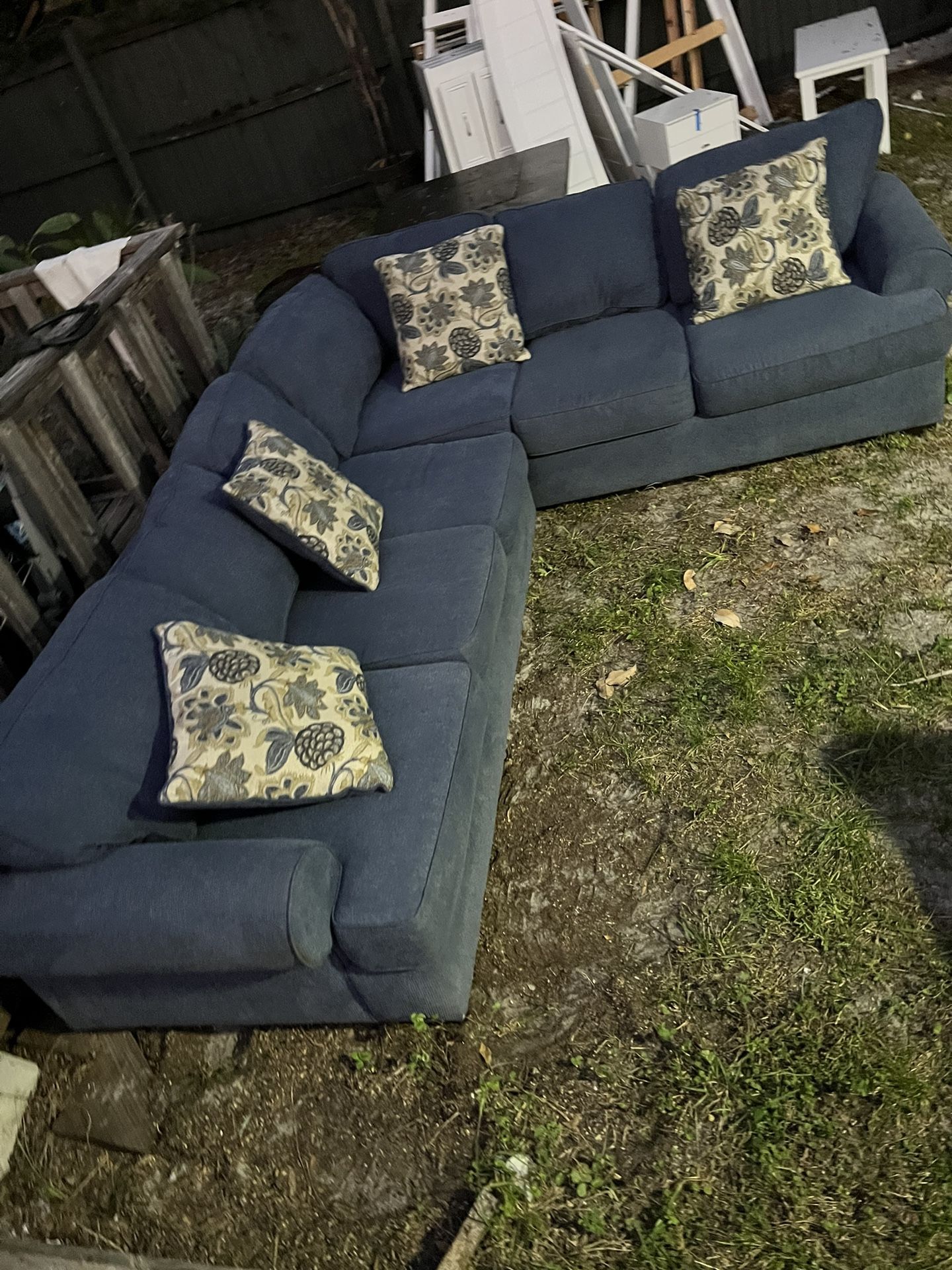 Blue Sectional Couch for Sale in Tampa, FL OfferUp