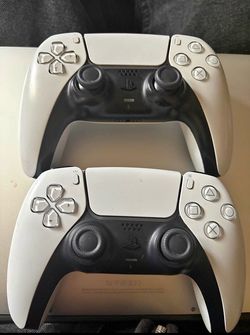 Two PlayStation 5 controllers