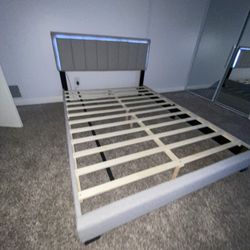 Led Light Bed Frame With Mattress Included
