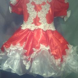Beaded Crystal Pageant  Dress