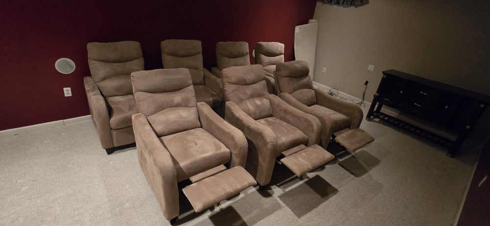 Theater Reclining Chairs (4)