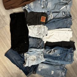 Clothing Tops, Jeans, Shorts 