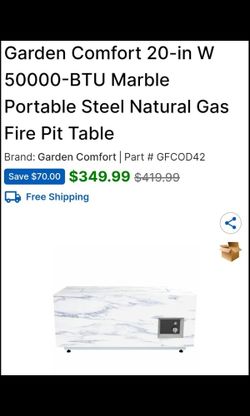 Marble Fire Pit Table