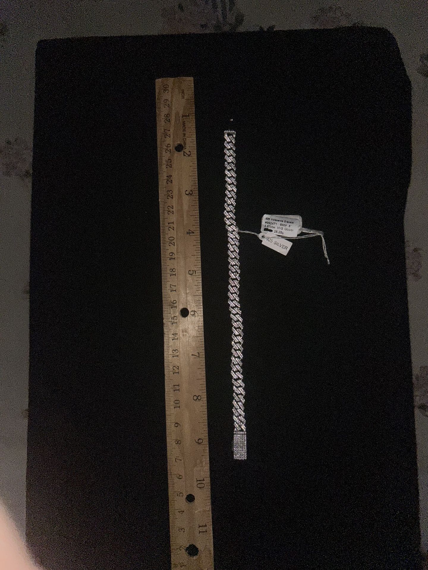 Cuban Link Bracelet Moissanite 