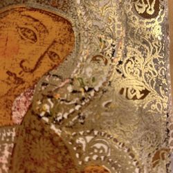 MADONNA AND CHILD ON 800 SILVER 