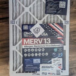 ***NEW-BNX TruFilter-14x25x1-Air Filter-MERV 13***