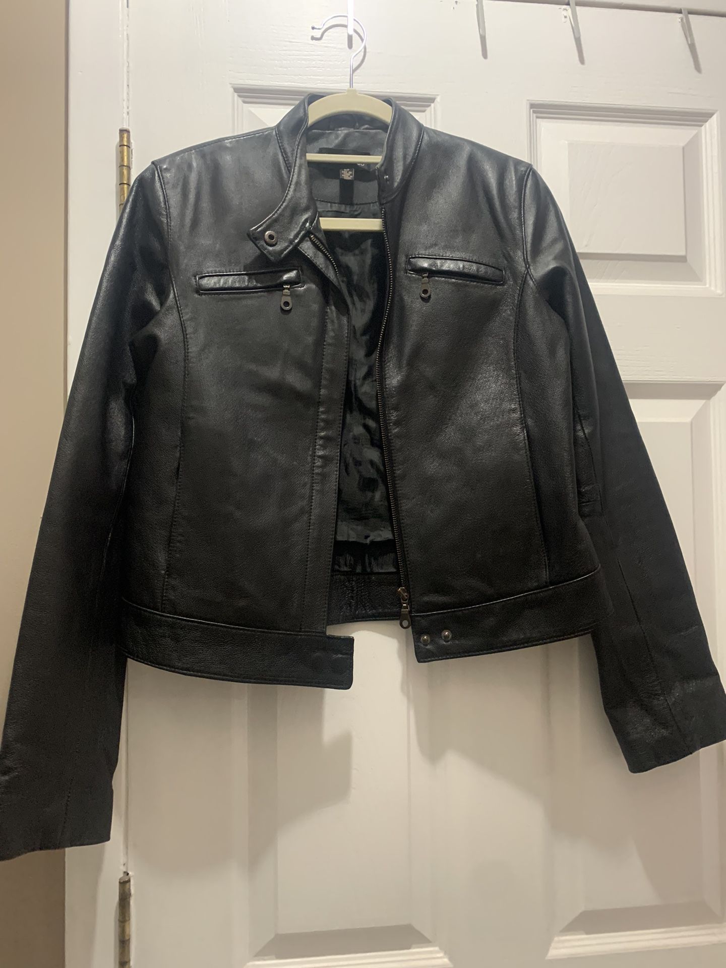 Women’s Fashion Leather Biker Jacket