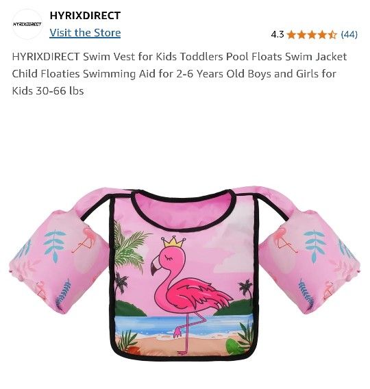 New In Package. Toddlers  Swim Vest With Part Goes Around Arm's.  $15.00  See Photos. Cash Pickup Only 
