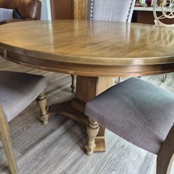 Round Wood Table