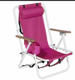 2 folding beach chairs