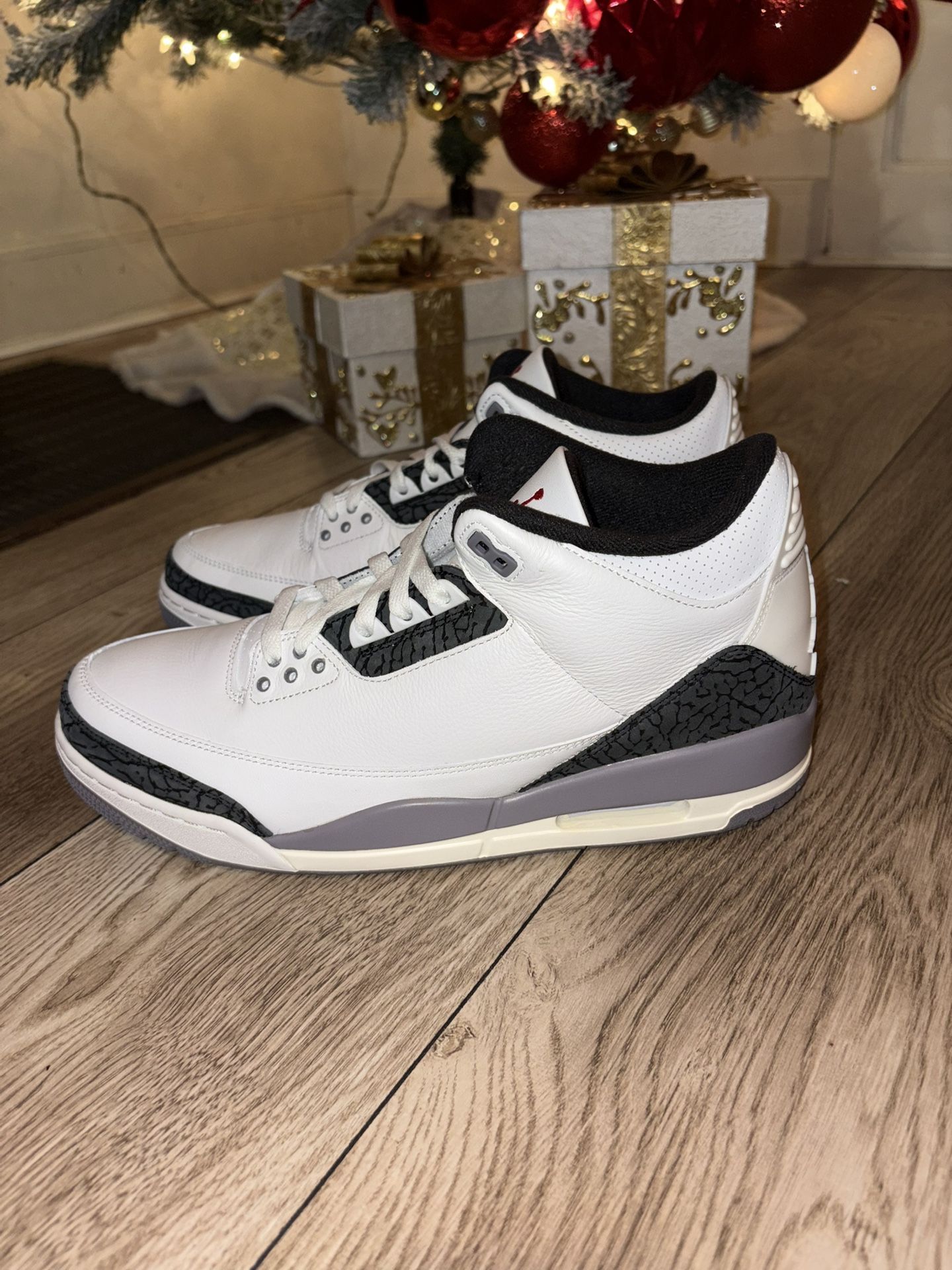 Grey Cement Jordan 3’s