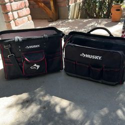 2 husky tool travel bags