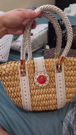 Michael Kors Santorini straw basket
