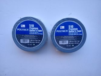 Polyken 510 Gaffers Tape- Black 2" x 55 Yds -(2)Heavy-Duty Premium Rolls