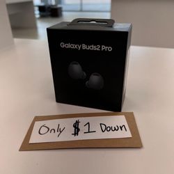 Samsung Galaxy Buds 2 Pro Wireless Headphones - Pay $1 Today To Take It Home And Pay The Rest Later! 