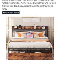 Selling Queen Bedframe + Queen Nectar Bed