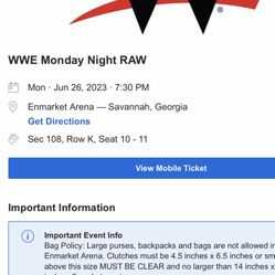 WWE Tickets